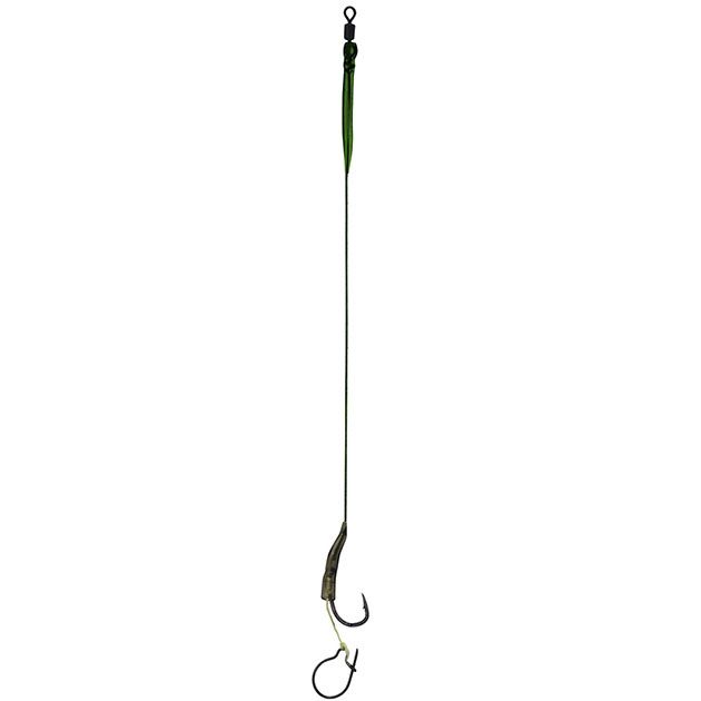 Крючки с поводками Mikado Carp Fine Line P04 "MAGGOT RIG" № 6 / 15 lbs / 23 см.  ( 2 шт.)