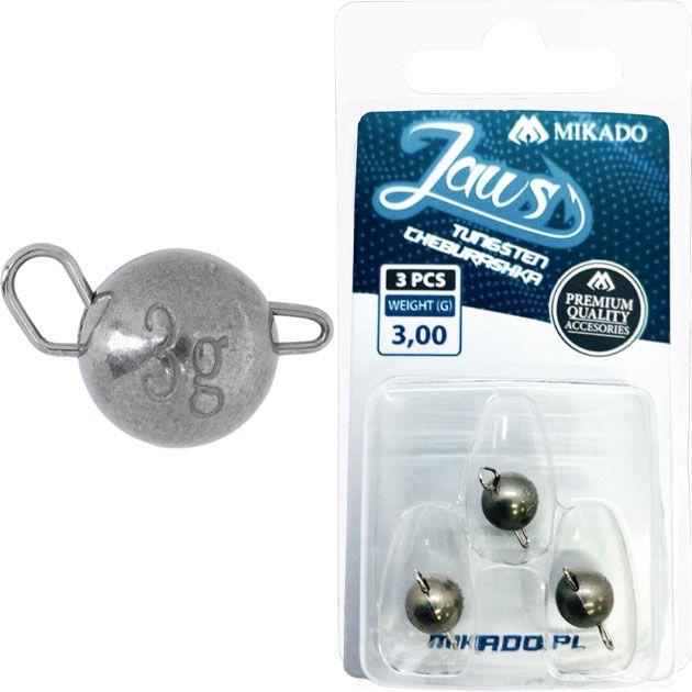 Чебурашка Mikado JAWS TUNGSTEN 3 гр. ( 3 шт.)