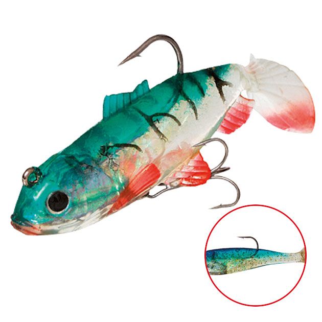 Виброхвост оснащенный Mikado CRYSTAL FISH WXH-63-8см/64 ( 2 шт.)