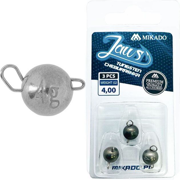 Чебурашка Mikado JAWS TUNGSTEN 4 гр. ( 3 шт.)