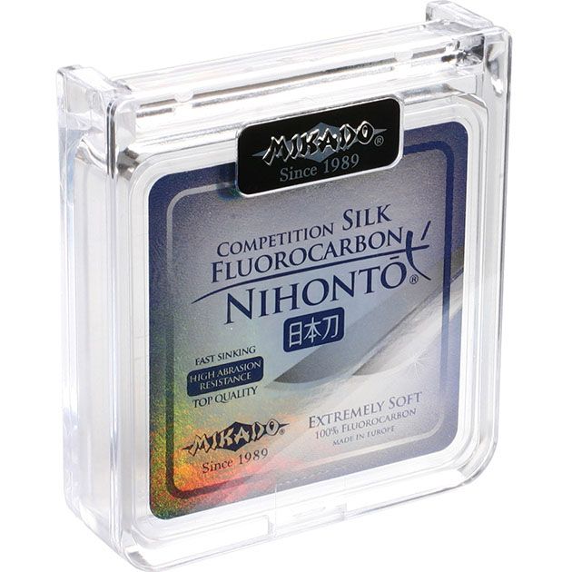 Леска мононить Mikado NIHONTO FLUOROCARBON SILK 0,25 (30 м) - 4.60 кг. (квадратная шпуля)