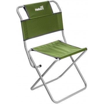 Стул туристический со спинкой Green СР-400.19с труба ф19 (T-TC-400.19s-G) Helios