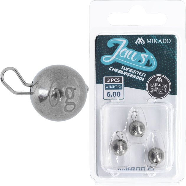 Чебурашка Mikado JAWS TUNGSTEN 6 гр. ( 3 шт.)