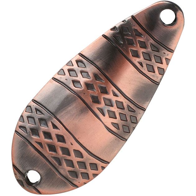 Блесна колеблющаяся Mikado STRIPE № 3 / 22 г. / 6.7 см. - состаренная медь