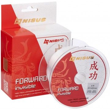 Леска FORWARD Invisible 0,405mm/300m Nylon Transparent (N-FI-0405-300) Nisus