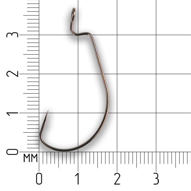 Офсетный крючок Mikado OFFSET BIG EYE № 2  ( 5 шт.)