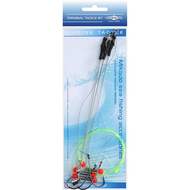 Морская оснастка Mikado STEEL BOOM RIG WITH SWIVEL, крючок № 2/0