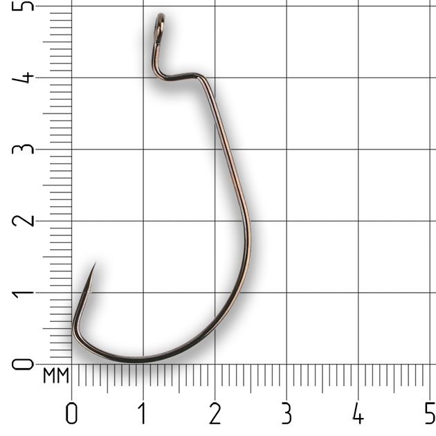 Офсетный крючок Mikado OFFSET BIG EYE № 2/0  ( 4 шт.)