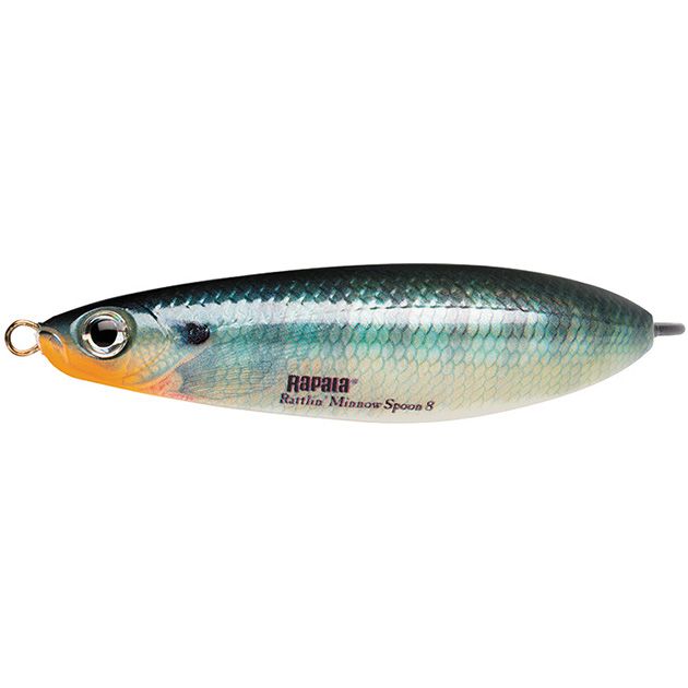 Незацепляйка RAPALA Rattlin' Minnow Spoon 08 /BG / 8см, 16гр.