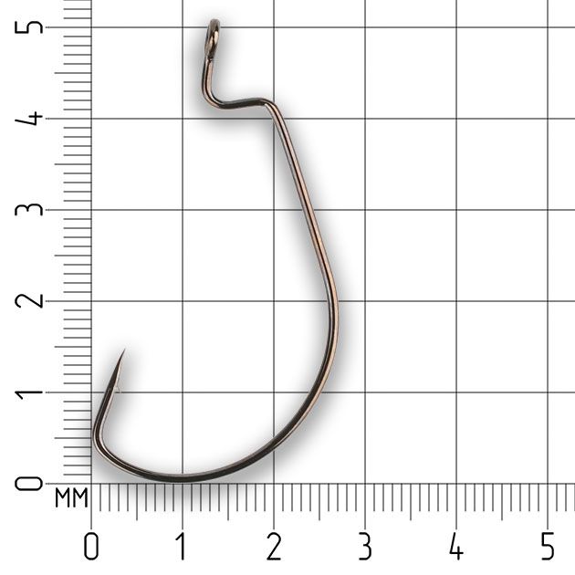 Офсетный крючок Mikado OFFSET BIG EYE № 3/0  ( 4 шт.)