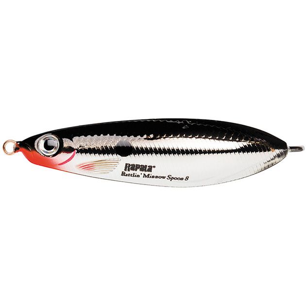 Незацепляйка RAPALA Rattlin' Minnow Spoon 08 /CH / 8см, 16гр.