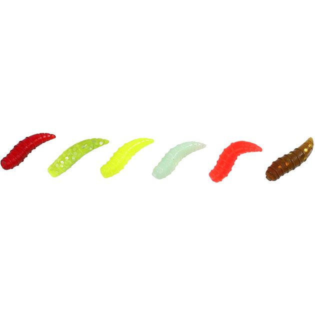 Опарыш силиконовый Mikado TROUT CAMPIONE (чеснок) 1.5 см. / 002 ( 30 шт.)