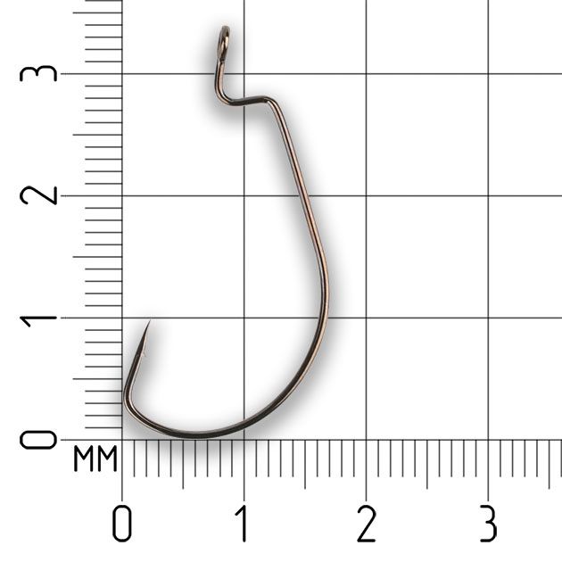 Офсетный крючок Mikado OFFSET BIG EYE № 4  ( 5 шт.)
