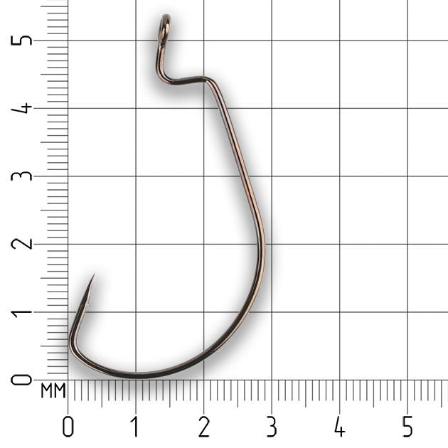 Офсетный крючок Mikado OFFSET BIG EYE № 4/0  ( 3 шт.)
