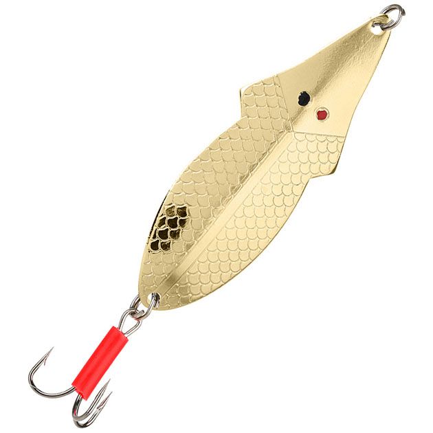 Блесна колеблющаяся Mikado FLAT FISH № 1 / 21 г. / 6.9 см. - золото