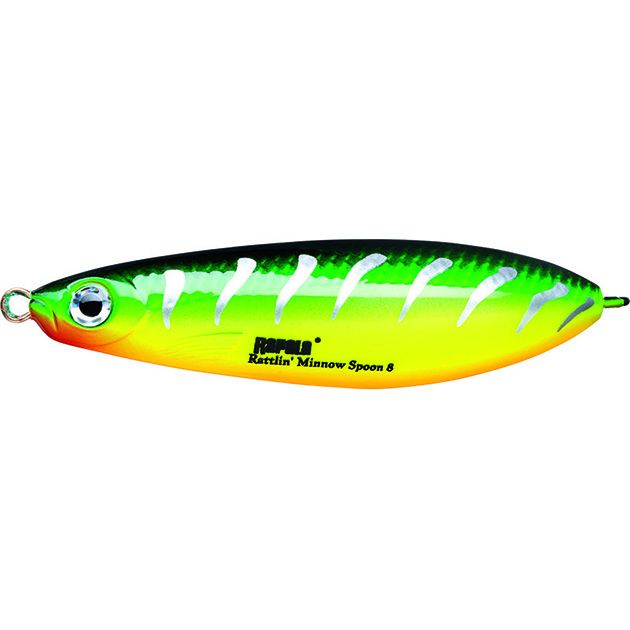 Незацепляйка RAPALA Rattlin' Minnow Spoon 08 /FRB / 8см, 16гр.
