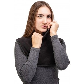 Манишка Флисовая, цв.черная, без размера Helios