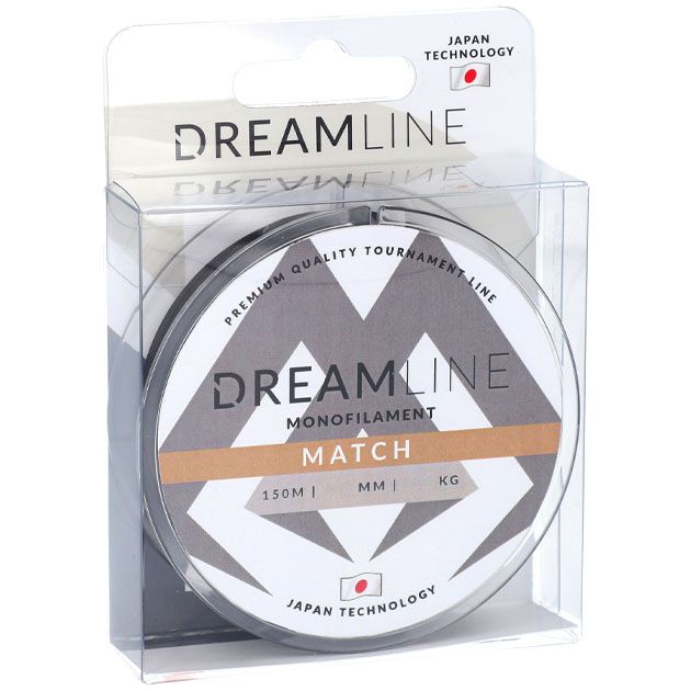 Леска мононить Mikado DREAMLINE MATCH - 0.20 (150 м) - 5.00 кг.
