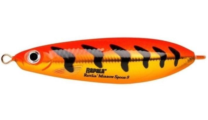 Незацепляйка RAPALA Rattlin' Minnow Spoon 08 /GFRT / 8см, 16гр.
