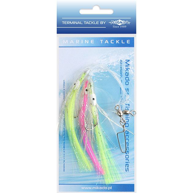 Морская оснастка Mikado OCTOPUS RIG HAIR 7.5 см, крючок № 2/0