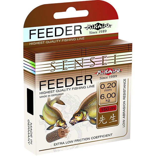 Леска мононить Mikado SENSEI FEEDER 0,16 (150 м) - 4.30 кг.
