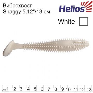 Виброхвост Helios Shaggy 5,12"/13 см White 5шт. (HS-18-001)