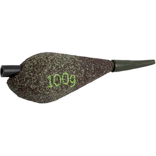 Грузило карповое сменное Mikado асимметричное (тёмно-зелёный) 22G  50 г.