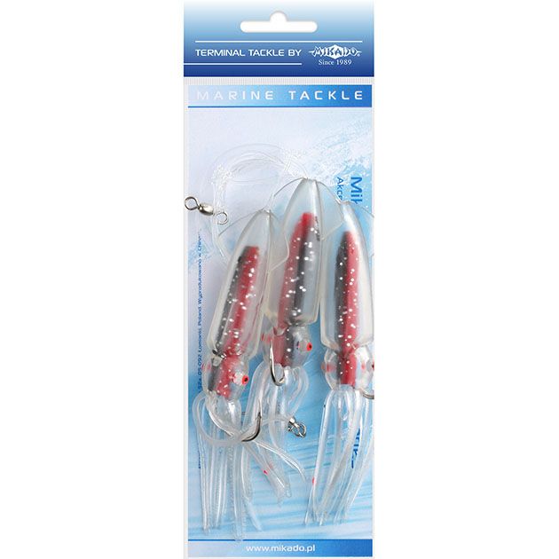 Морская оснастка Mikado SQUID RIG 12 см, крючок № 6/0  ( 3шт.)