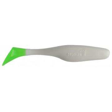 Виброхвост Helios Vigor 3,75"/9.5 см White & Green 7шт. (HS-6-016)