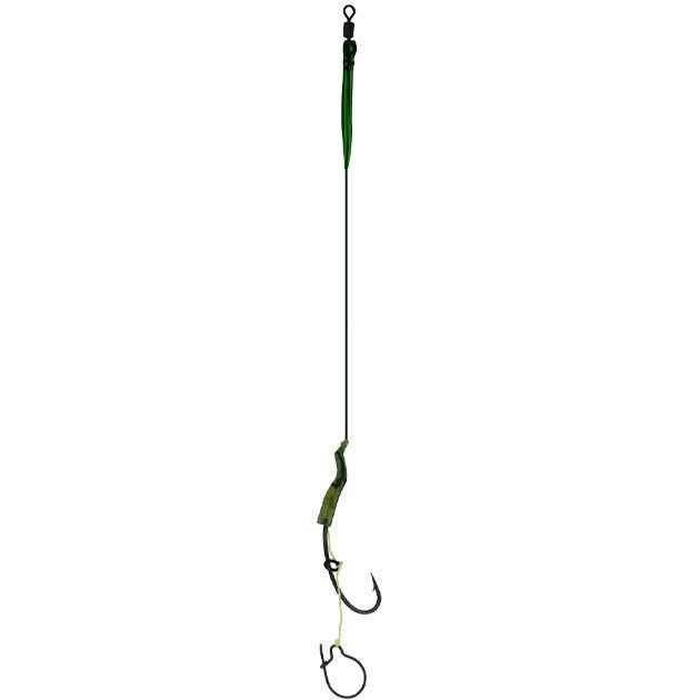 Крючки с поводками Mikado Carp Fine Line P11 "MAGGOT RIG" № 8 / 15 lbs / 23 см.  ( 2 шт.)