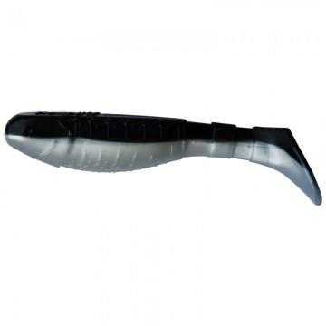 Виброхвост Helios Chubby 3,55"/9 см Black & Pearl 5шт. (HS-4-028)