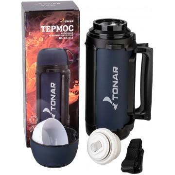 Термос HS.TM-042 1700ML (крышка-кружка с ручк, доп.пл.чашка, скл.ручки, ремень) TONAR