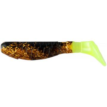 Виброхвост Helios Chubby 3,55"/9 см Black Sparkles LT 5шт. (HS-4/1-033)