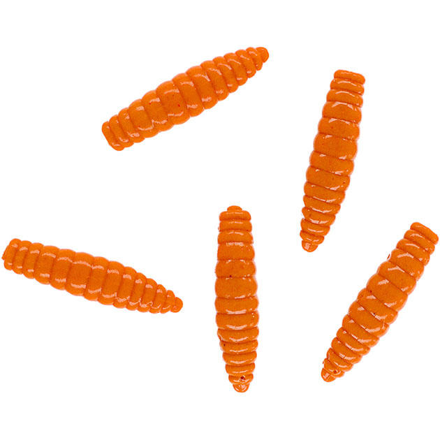 Личинка крупная силиконовая Mikado TROUT CAMPIONE 2.6 см.ORANGE ( 8 шт.)