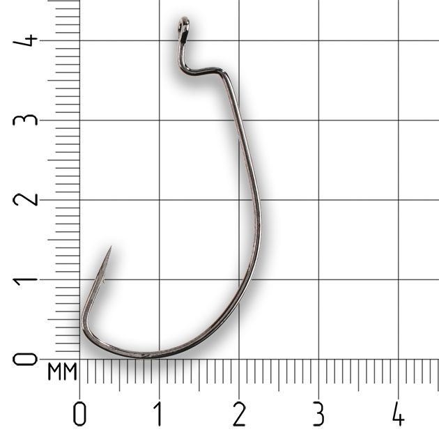 Офсетный крючок Mikado WORM 1 № 1/0   ( 5 шт.)