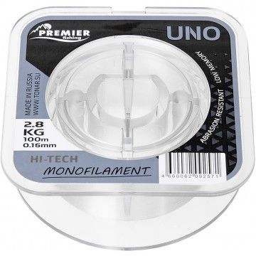 Леска UNO 0,16mm/100m Clear Nylon (PR-U-C-016-100) Premier Fishing