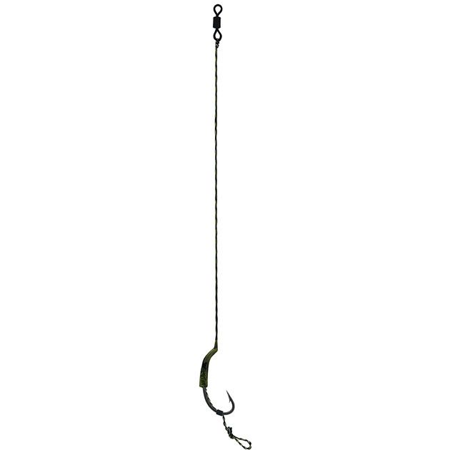 Крючки с поводками Mikado Carp Fine Line P13 "UNIVERSAL RIG" № 2 / 25 lbs / 23 см.  ( 2 шт.)