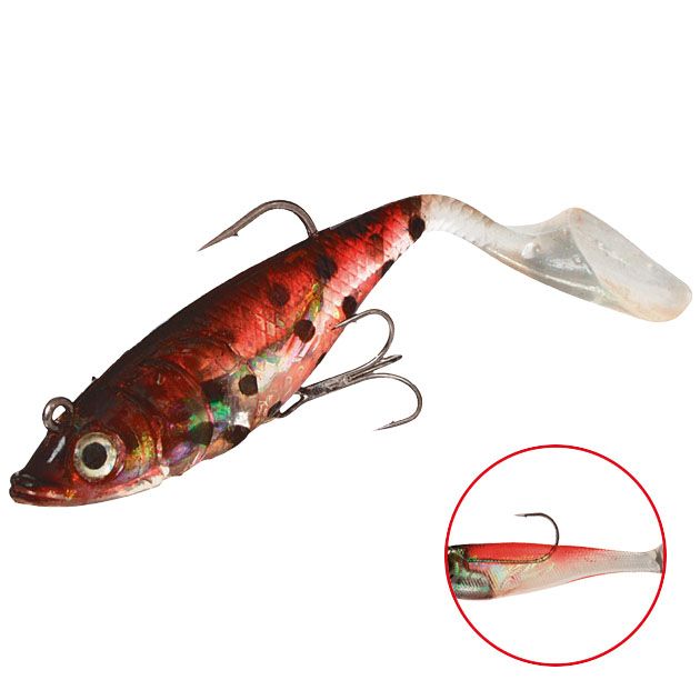 Виброхвост оснащенный Mikado CRYSTAL FISH WXH-66 14 см./ 6 ( 2 шт.)