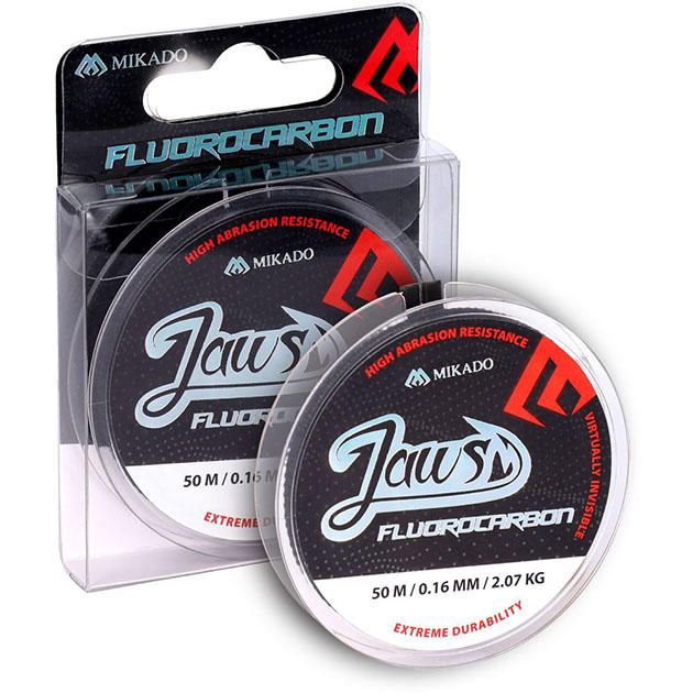Леска флюрокарбоновая Mikado JAWS FLUOROCARBON 0,14 (50 м) - 1.57 кг.