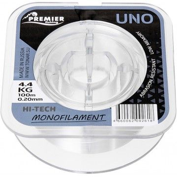 Леска UNO 0,20mm/100m Clear Nylon (PR-U-C-020-100) Premier Fishing
