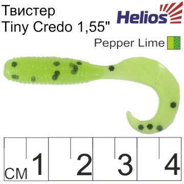 Твистер Helios Тiny Credo 1,55"/4 см Pepper Lime 12шт. (HS-8-009)