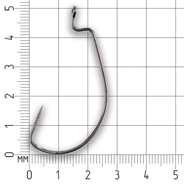 Офсетный крючок Mikado WORM 1 № 3/0   ( 5 шт.)