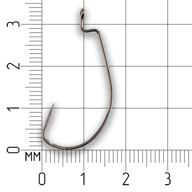 Офсетный крючок Mikado WORM 1 № 4   ( 5 шт.)