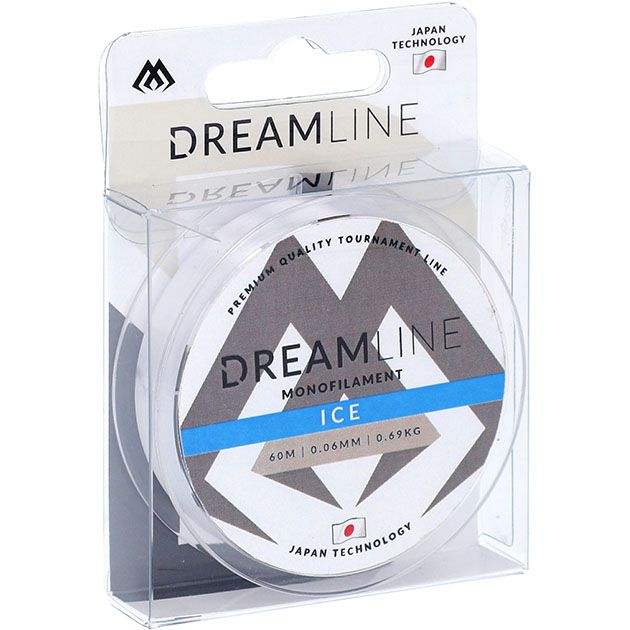 Леска зимняя Mikado DREAMLINE ICE 0,06 (60 м) - 0,69 кг.