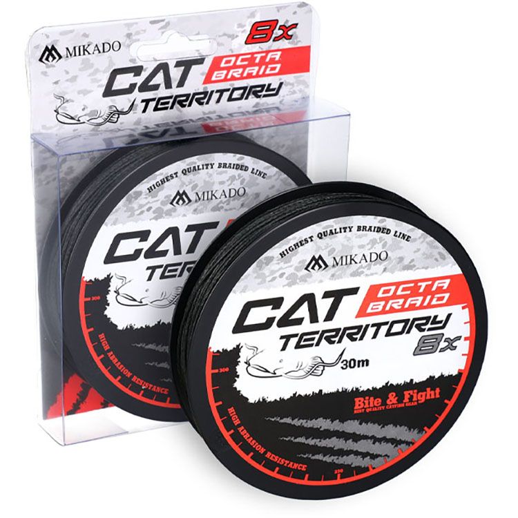 Плетеный шнур Mikado CAT TERRITORY OCTA 1,20 green (30 м) - 153.00 кг.