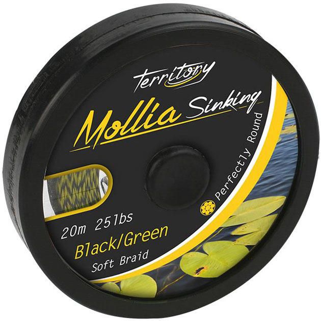 Поводковый материал Mikado MOLLIA HOOKLINK black/brown 25 lb (20 м)