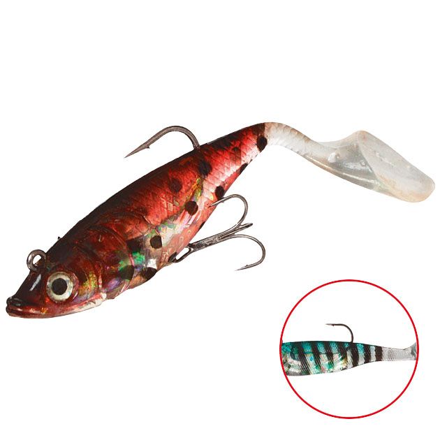 Виброхвост оснащенный Mikado CRYSTAL FISH WXH-66 14 см./ 8 ( 2 шт.)