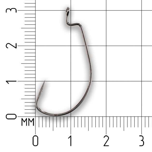 Офсетный крючок Mikado WORM 1 № 6   ( 5 шт.)