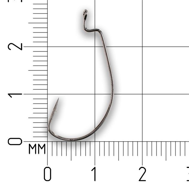 Офсетный крючок Mikado WORM 1 № 8   ( 5 шт.)
