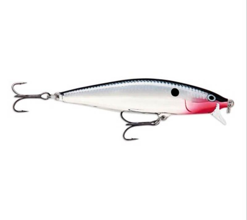 Воблер RAPALA Flat Rap 08 /CH /плавающий/ 0,9-1,8м, 8см, 7гр